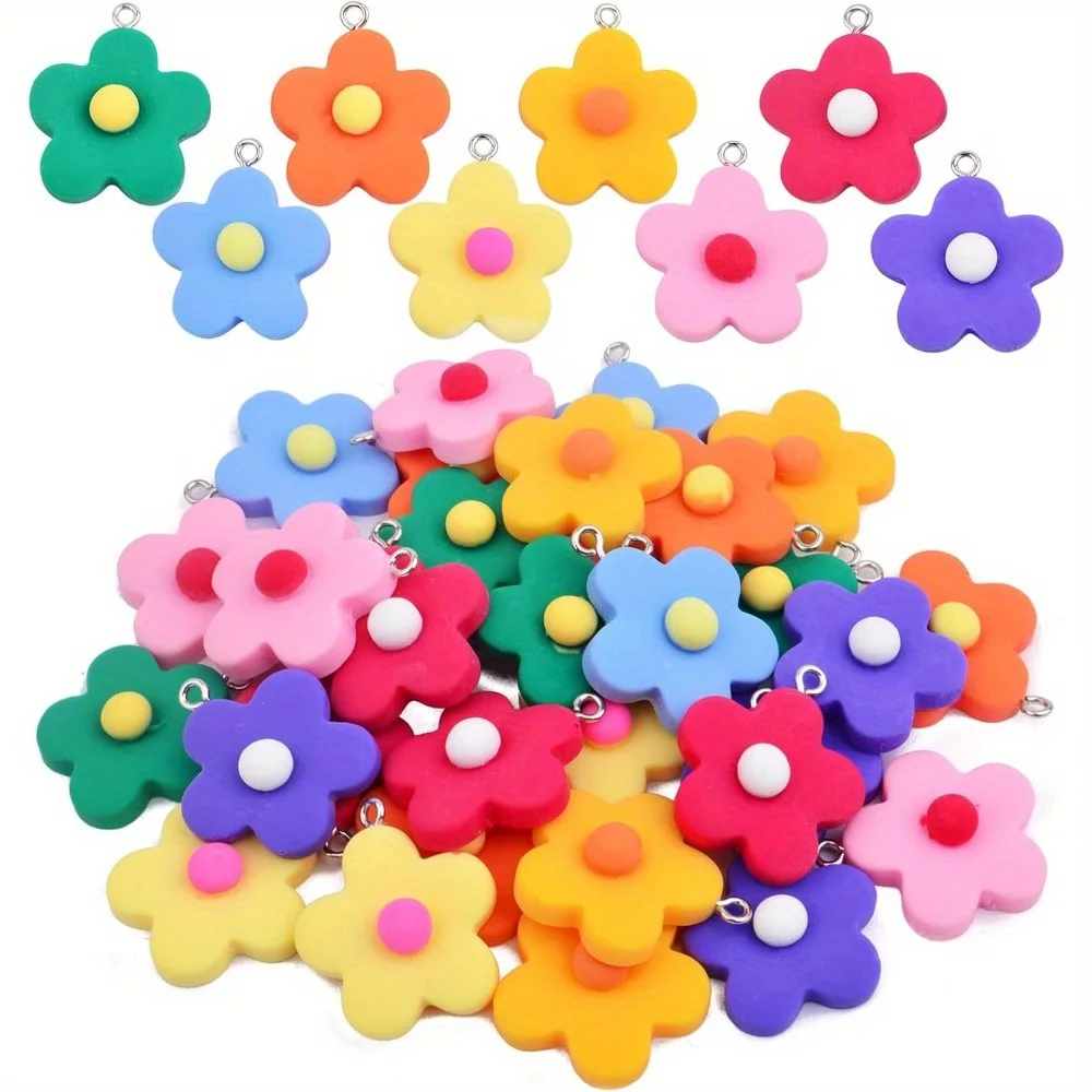 

16/24/40 шт. разноцветный кулон в виде лепестка из смолы для DIY браслета, ожерелья, серьги, кулон, цепочка, украшение, производство