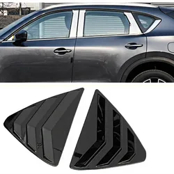 Car Rear Quarter Side Window Louver Vent Cover Shutter Panel Trim for Mazda CX-5 CX5 KF Accessories 2017 2018 2019 2020