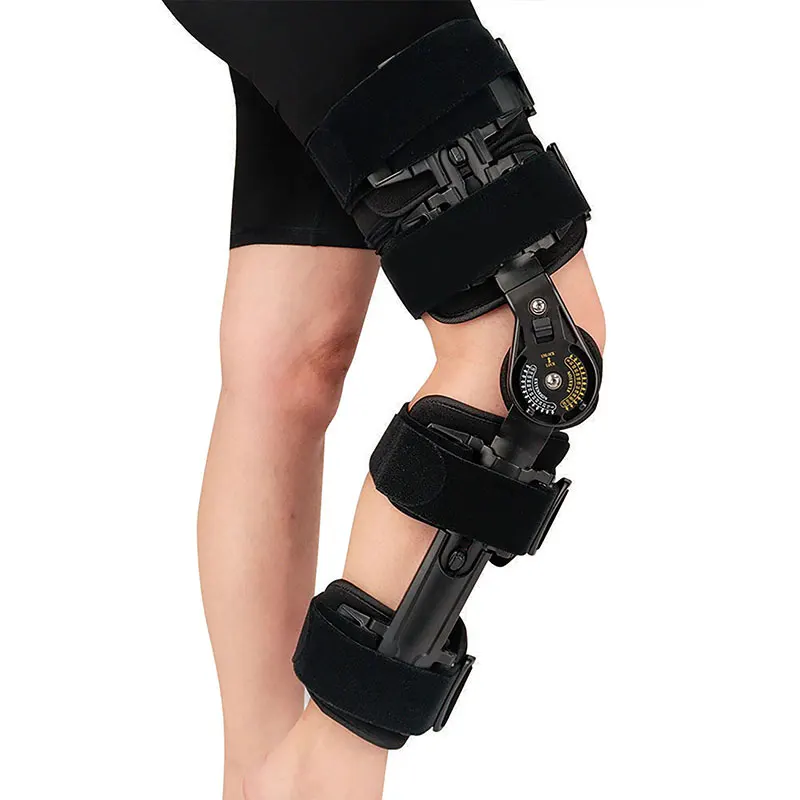 TJ-KM017 Hinged knee brace, adjustable pain-recovery hinged immobilizer for supporting knee orthoses and walking stabilizers