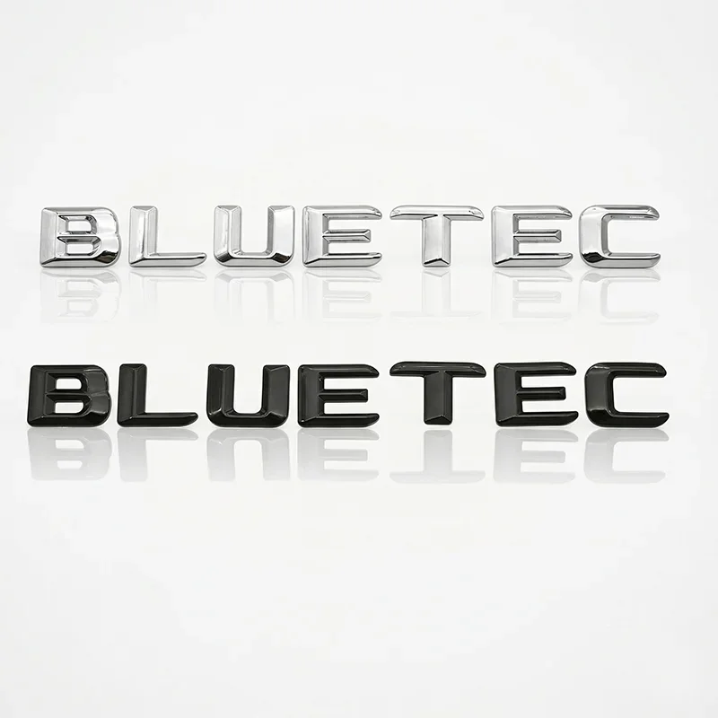 3D ABS BLUETEC Auto-Emblem-Aufkleber für Mercedes Benz W212 W166 ML350 GL350 E350 Diesel Kofferraum-Logo-Aufkleber Auto-Styling