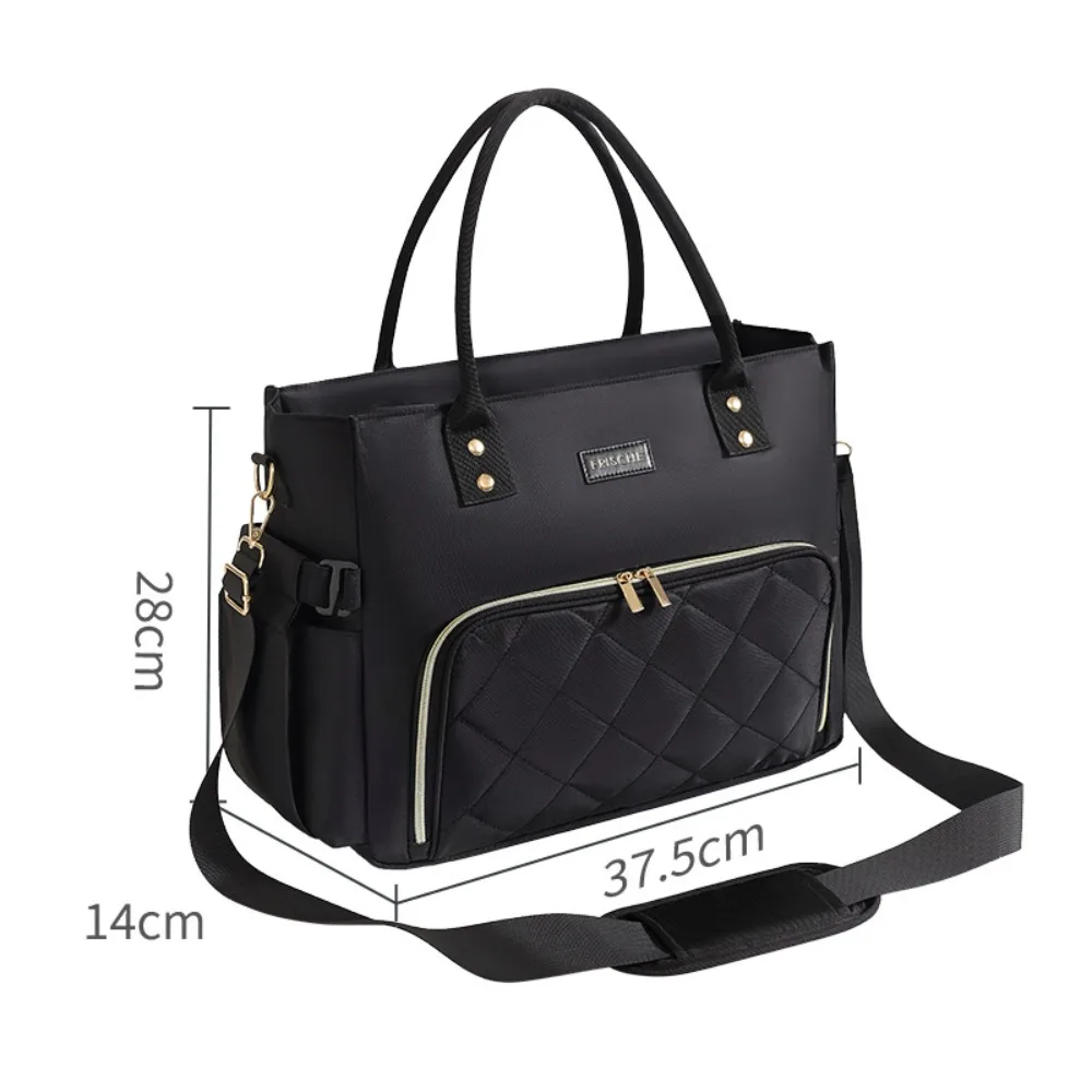 New Large Capacity Lunch Bag Tote Bag Insulated Lunch Compartment Large Cup Holder Crossbody Handbag Laptop Bag for Women
