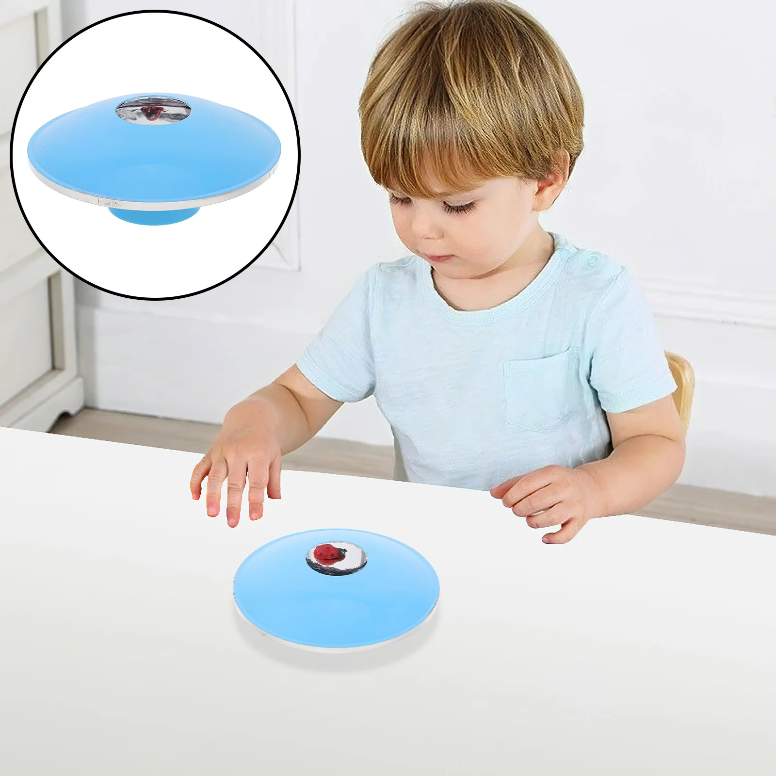 

1pcs 3D Illusion Maker Blue Hologram Projector For Kids Educational Science Kit Desktop Display Parabolic Mirror