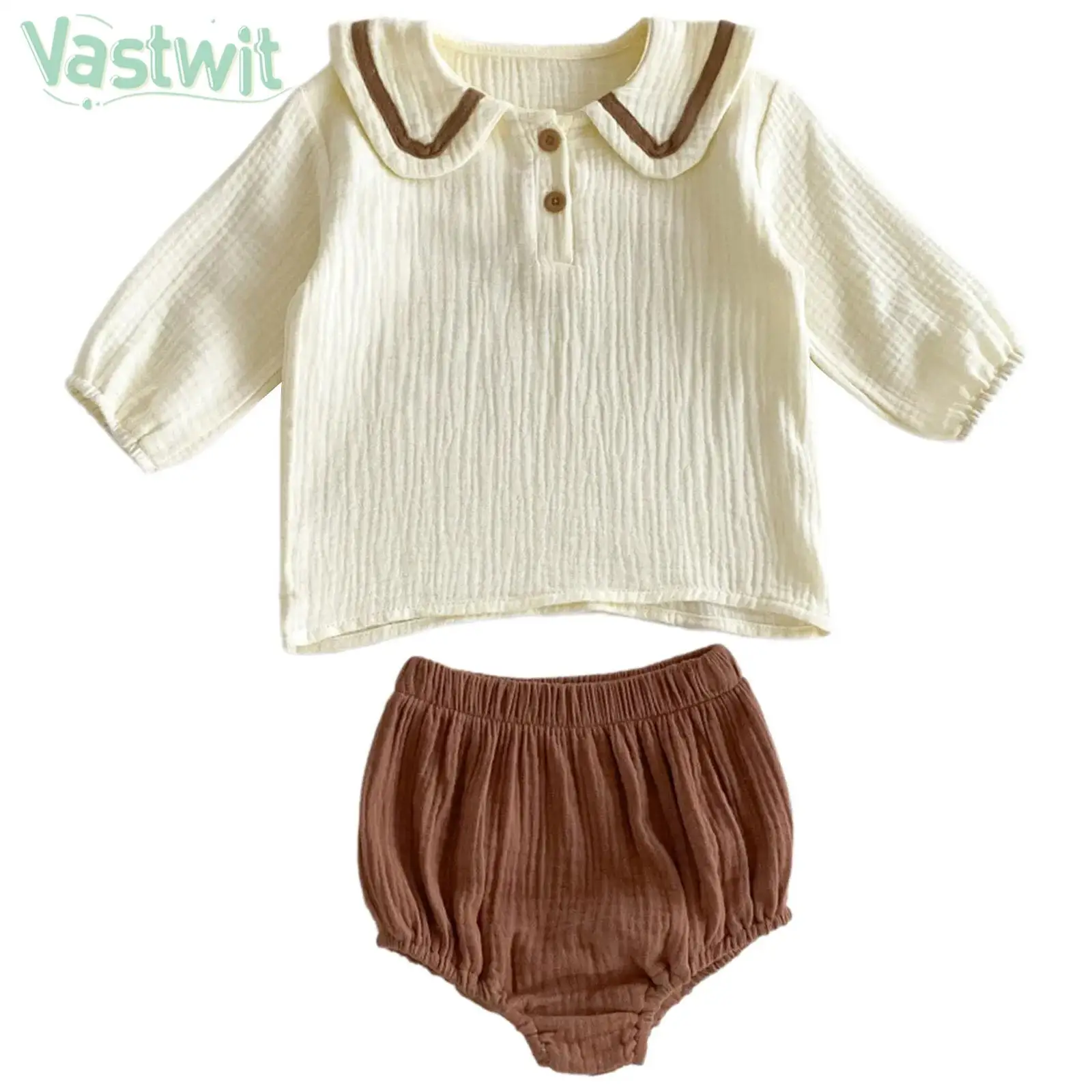 

Newborn Baby Girls Summer Casual Tops with Diaper Cover Bread Shorts Birthday Wedding Party Vacation Daily Photography Outfit