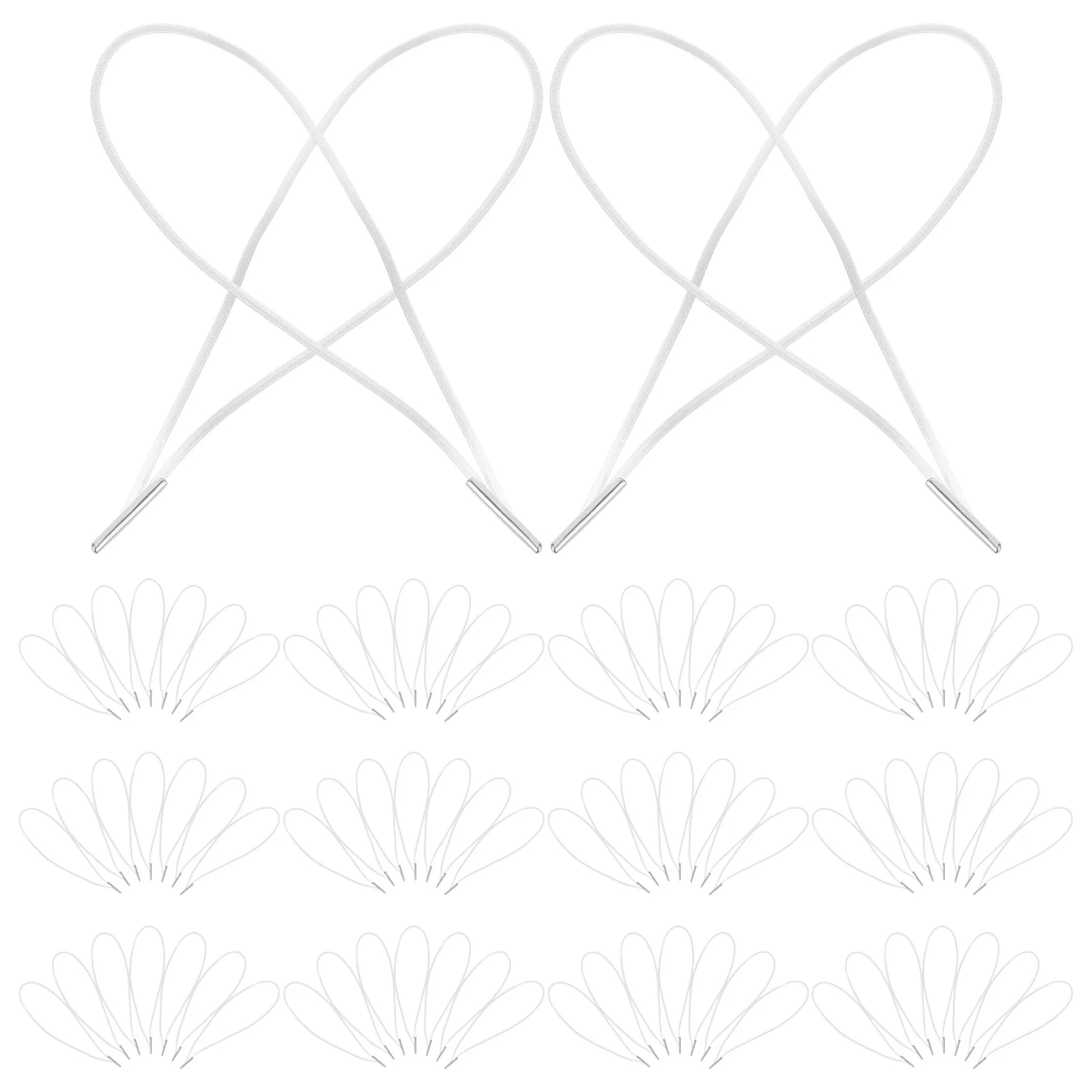 100 قطعة الحبل المرن قفل معدني 4.9 1.5 مللي متر حبل مطاطي الفرقة كتاب ملزمة القائمة يغطي شارات المشاريع الحرفية قناع ذاتي الصنع #1