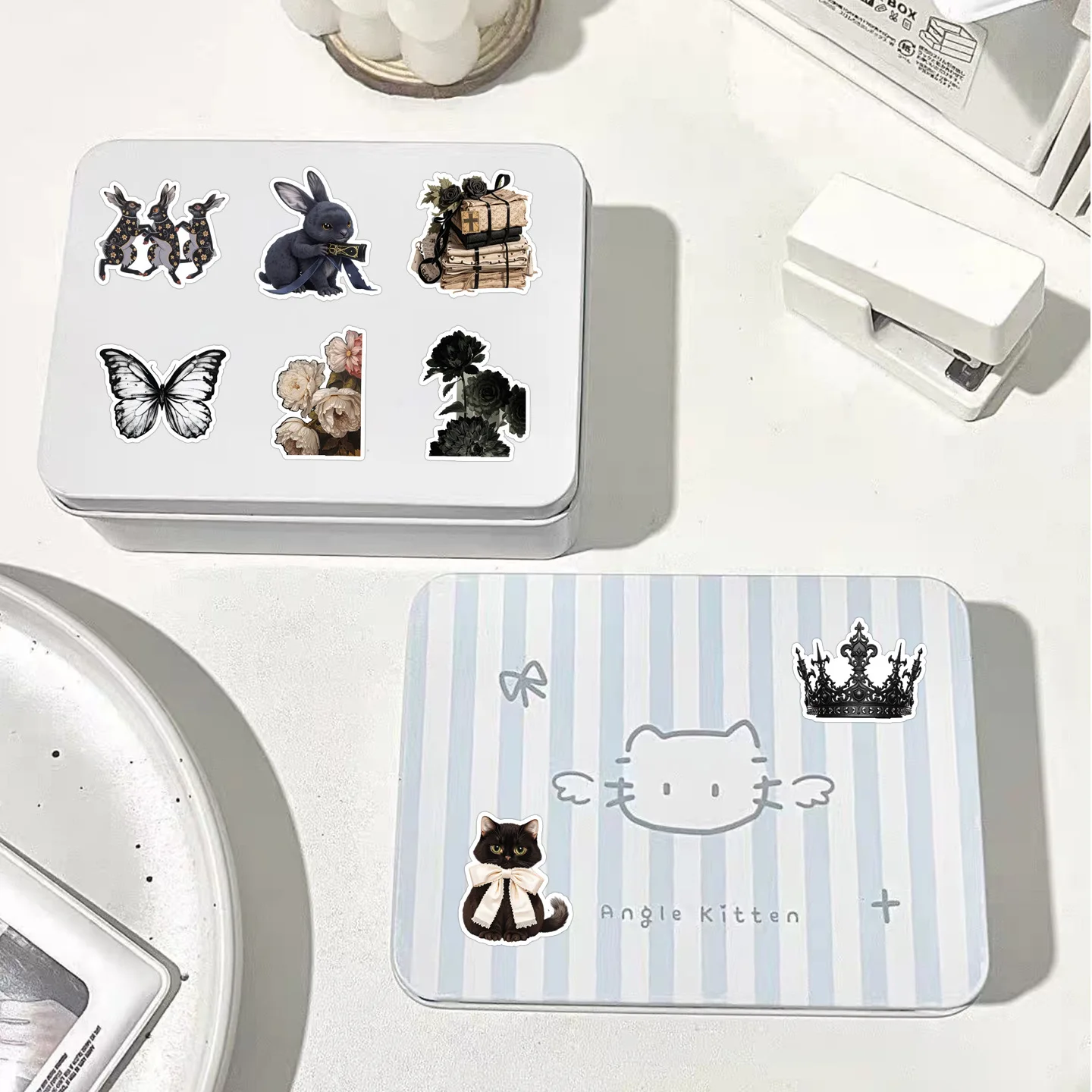 10/30/50 قطعة الهيكل العظمي السحري الرعب الكلاسيكية الكرتون ملصق DIY بها بنفسك الديكور مقاوم للماء سكيت دفتر الكتابة على الجدران لعبة