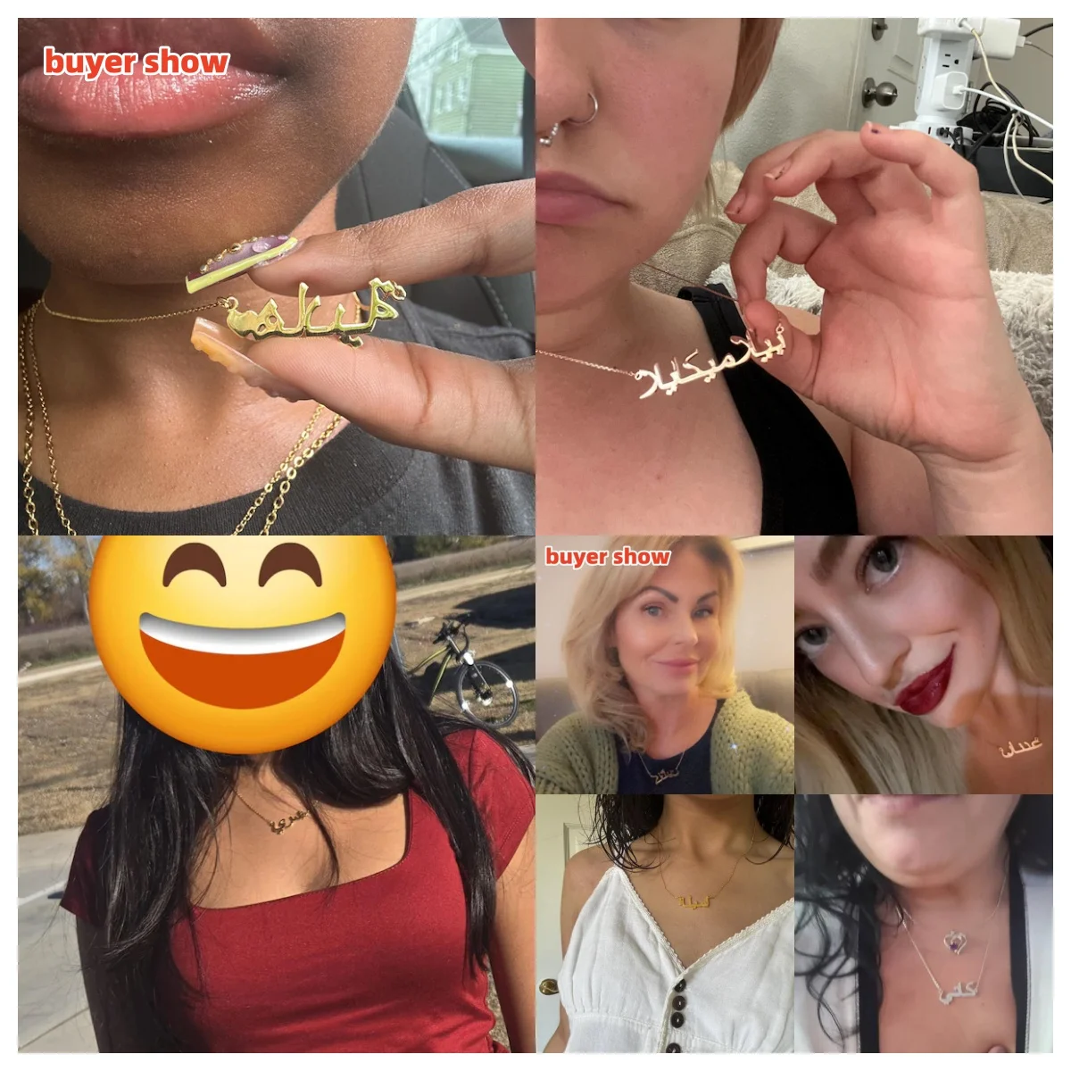 Personalisierte Arabische Namenskette für Frauen und Männer Individueller Edelstahl-Anhänger Schmuck Maßgefertigte Halskette mit Kastenkette Geschenk – Detail 3