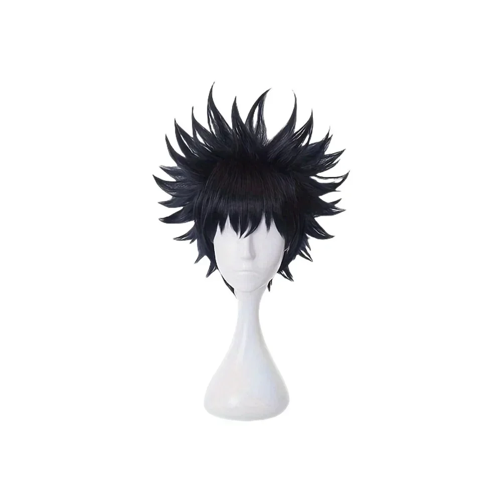 Fushiguro Megumi Black Blue Mixed Wig Anime Jujutsu Kaisen Heat Resistant Synthetic Hair Wigs