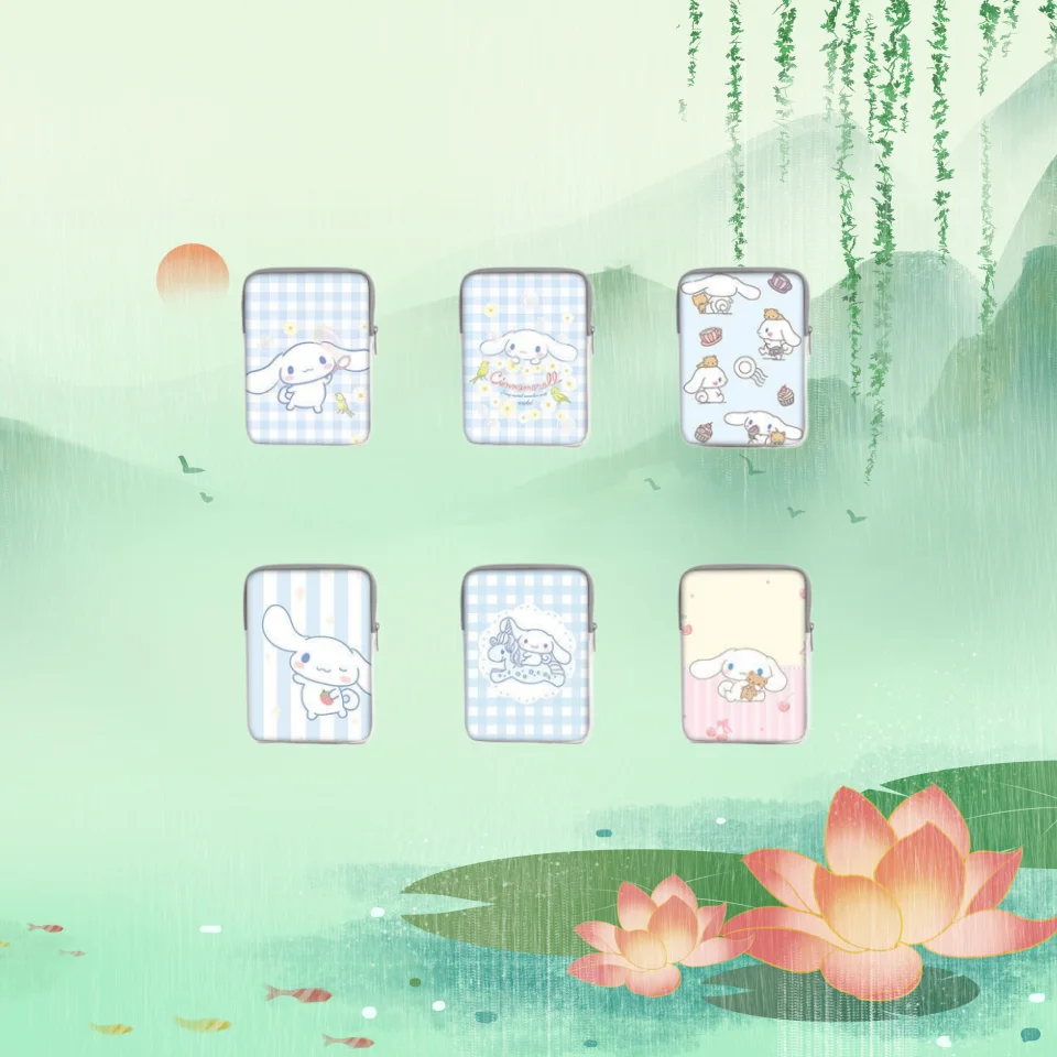 

Cartoon Hello Kitty Kuromi Pachacco10 12 11 13 14 15 Inch Laptop Bag Liner Bag PU Tablet Bag Protective Cover for Macbook Gift