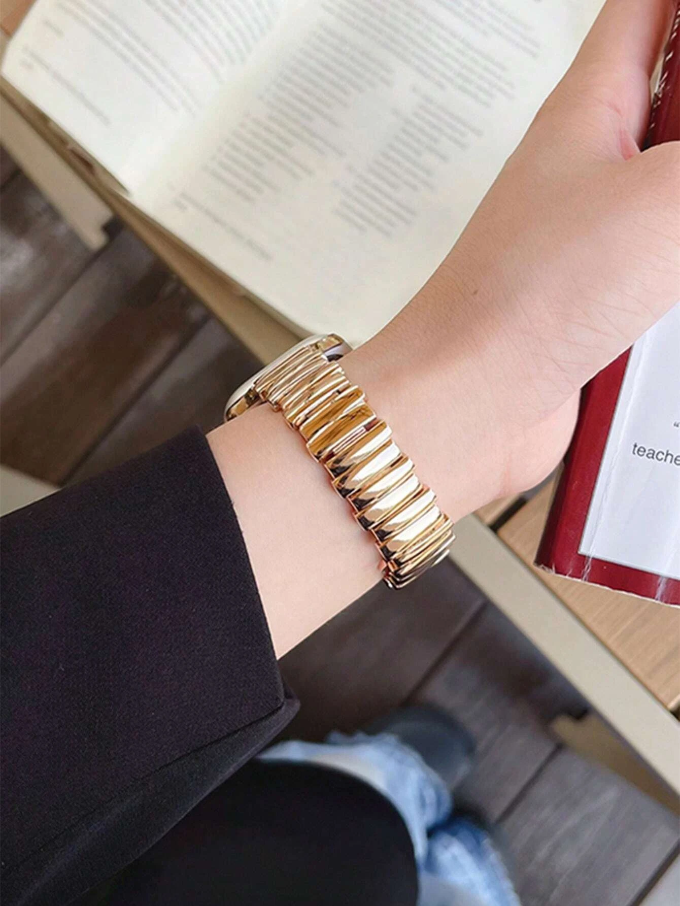 رقيقة عدم انتظام حزام معدني ل سوار ساعة يد آبل 45 مللي متر 44 49 38 40 42 41 مللي متر النساء سوار المعصم لسلسلة iWatch 9 8 7 6 SE 5