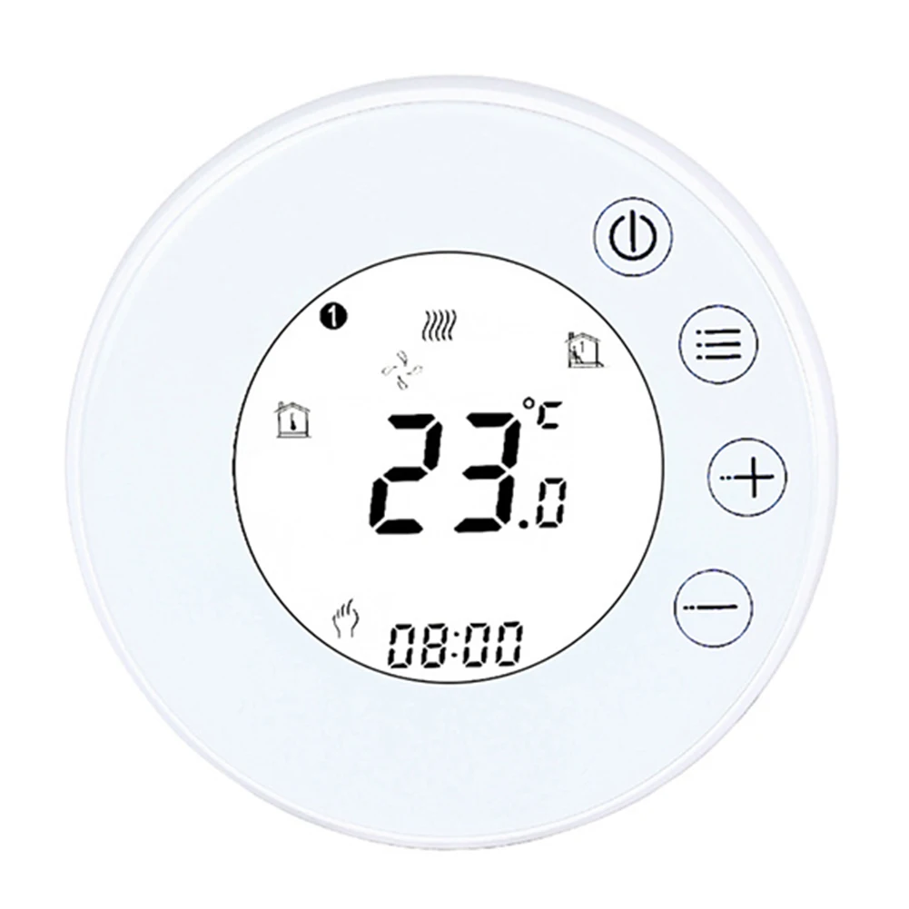 Smart Thermostat with WiFi and Touchscreen for Easy Remote Management of Heating Systems Including Water and Floor Heating