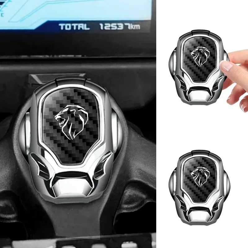 Metal Car One-Click Start Button Cover For Peugeot 206 307 308 3008 207 208 407 508 2008 5008 107 106 205 4008 Accessories