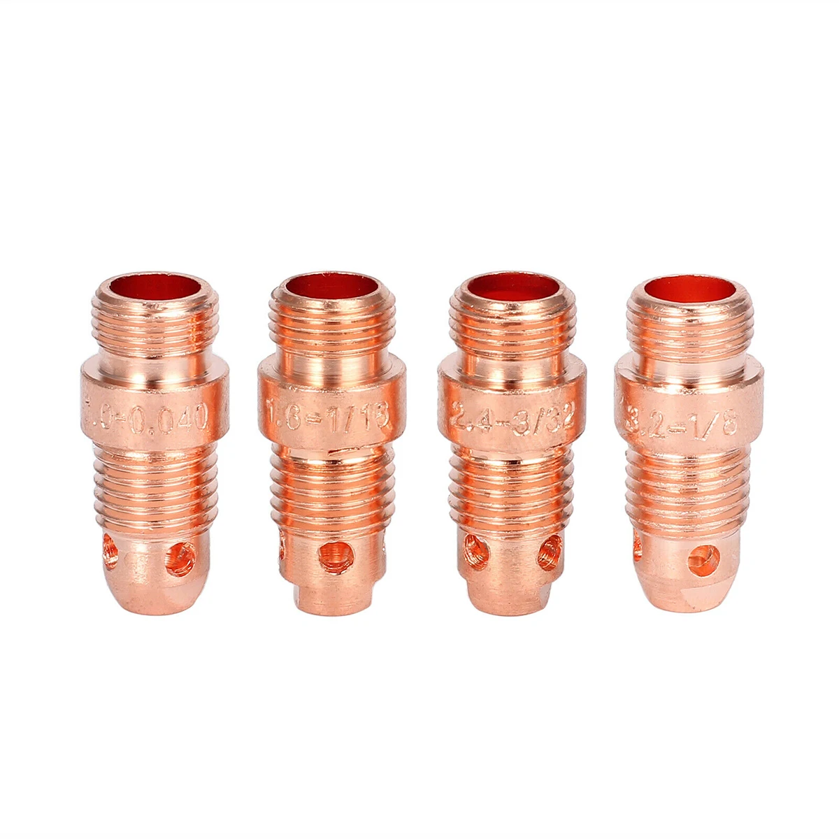 55 قطعة TIG شعلة لحام اكسسوارات عدة مع فوهة الغاز لين كوليت الغاز TIG عودة كوب O-خواتم كأس طوقا ل TIG WP-17/18/26 #4