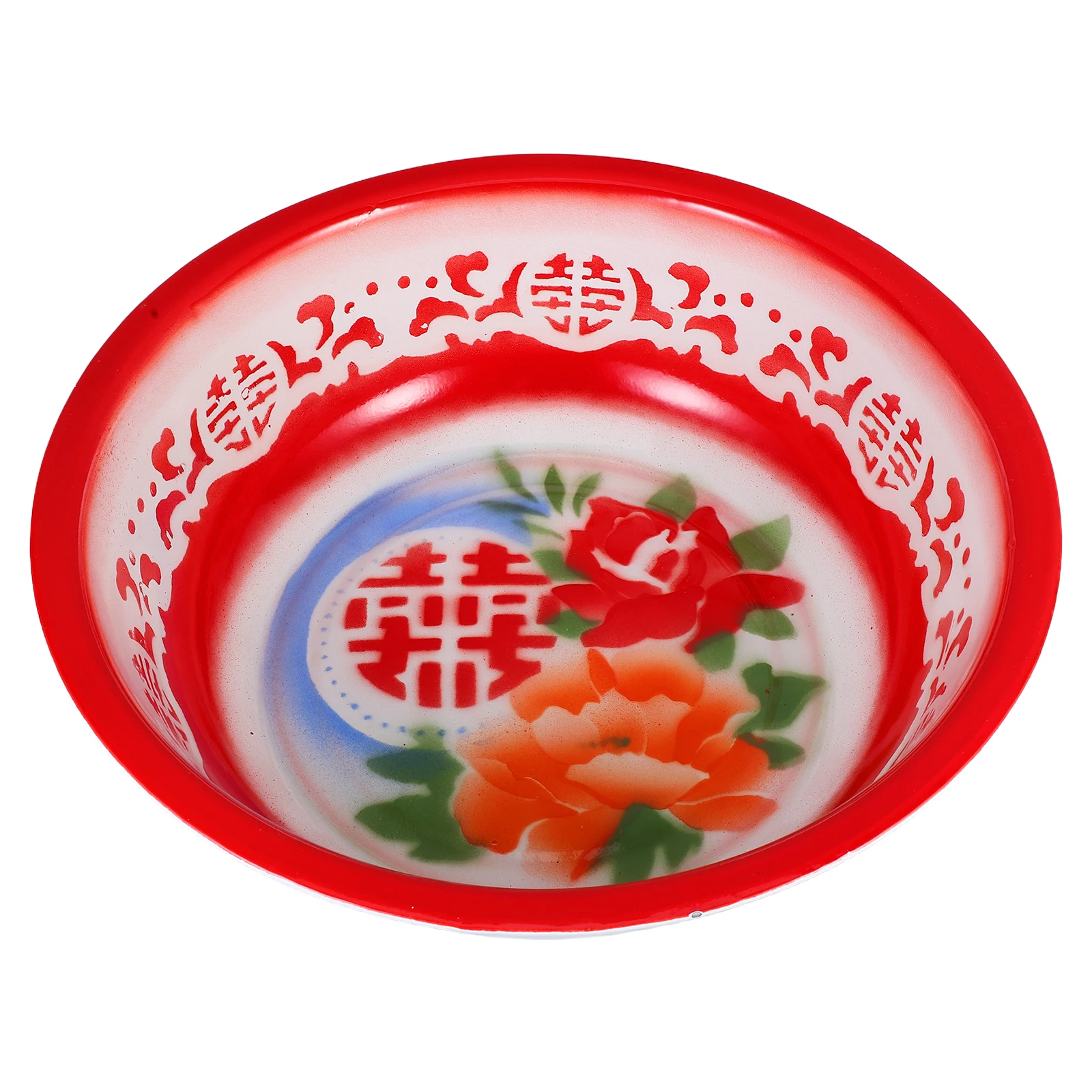 

Большая эмалированная чаша, винтажная утолщенная герметичная раковина для кухонного смешивания салата, мытья фруктов, эмалированная посуда в стиле ретро, форма для выпечки