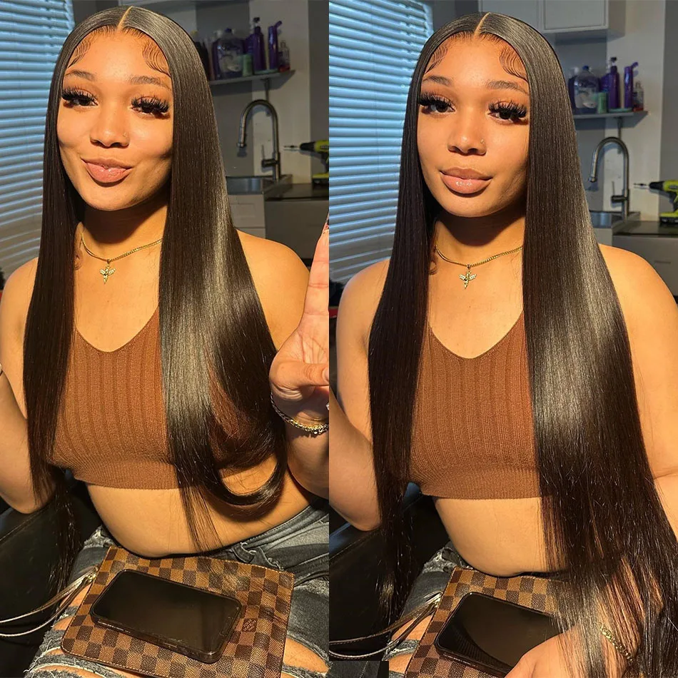 

Bone Straight Human Hair Wigs 30 40 Inch 13x6 Hd Lace Straight Lace Frontal Wigs For Black Women 13x4 Brazilian Wigs