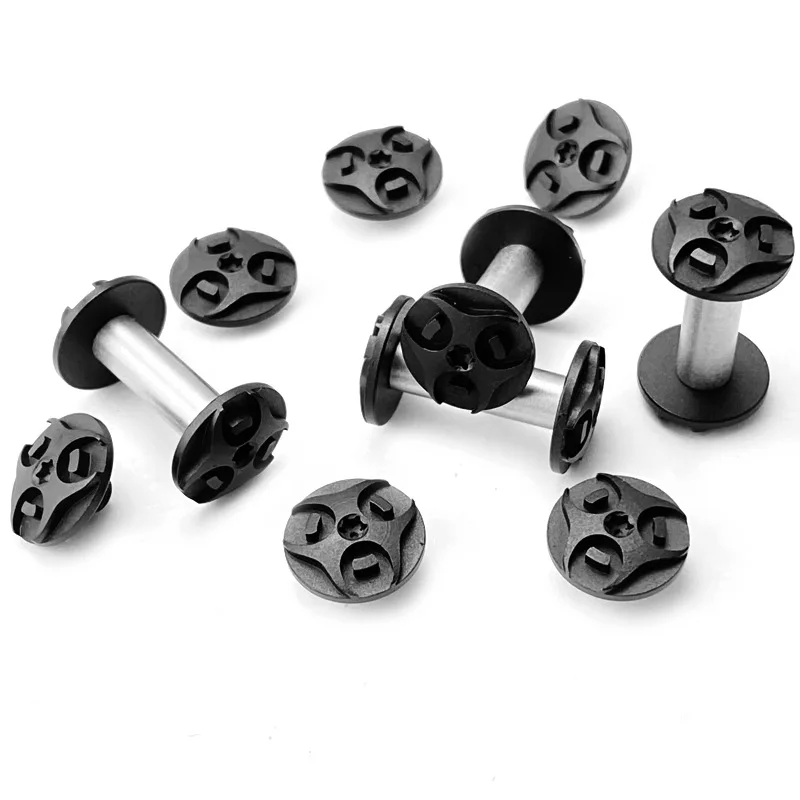 2sets Stainless Steel CNC Machined Knife Handle Locking Spindle Screws High Strength Tool Fasteners For DIY Making Repair