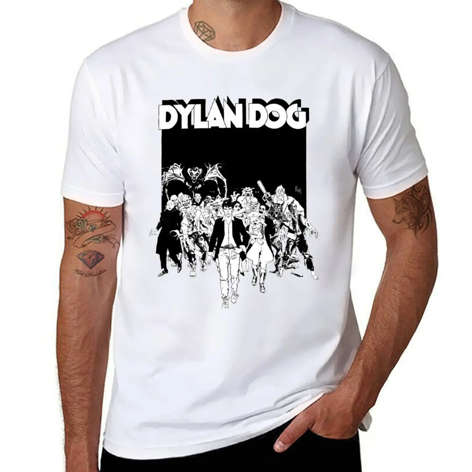 Dylan Dog Camiseta para homem camisetas gráficas camisetas engraçadas Camiseta de algodão