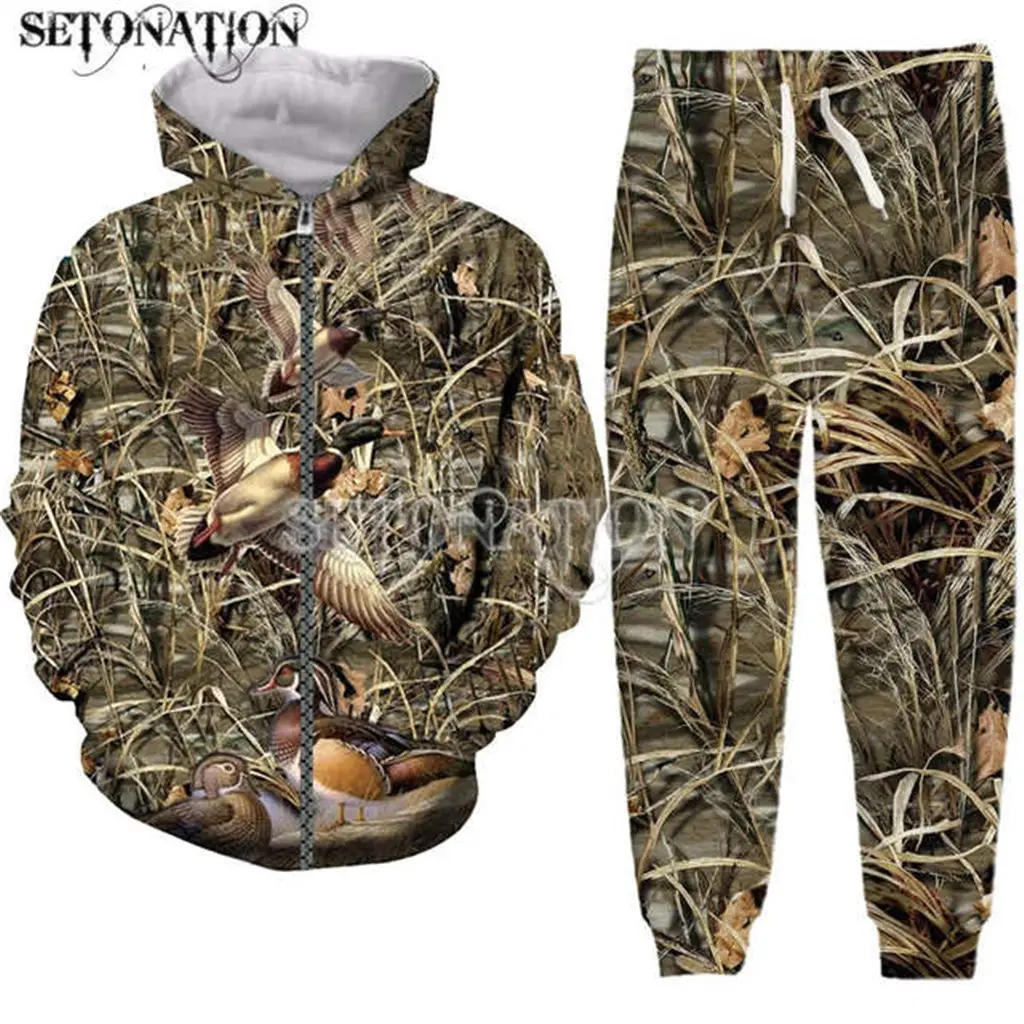 Camo-Hunting men/women New fashion cool 3D print fashion hoodies/sweatshirt/pants/Tracksuit dropshipping