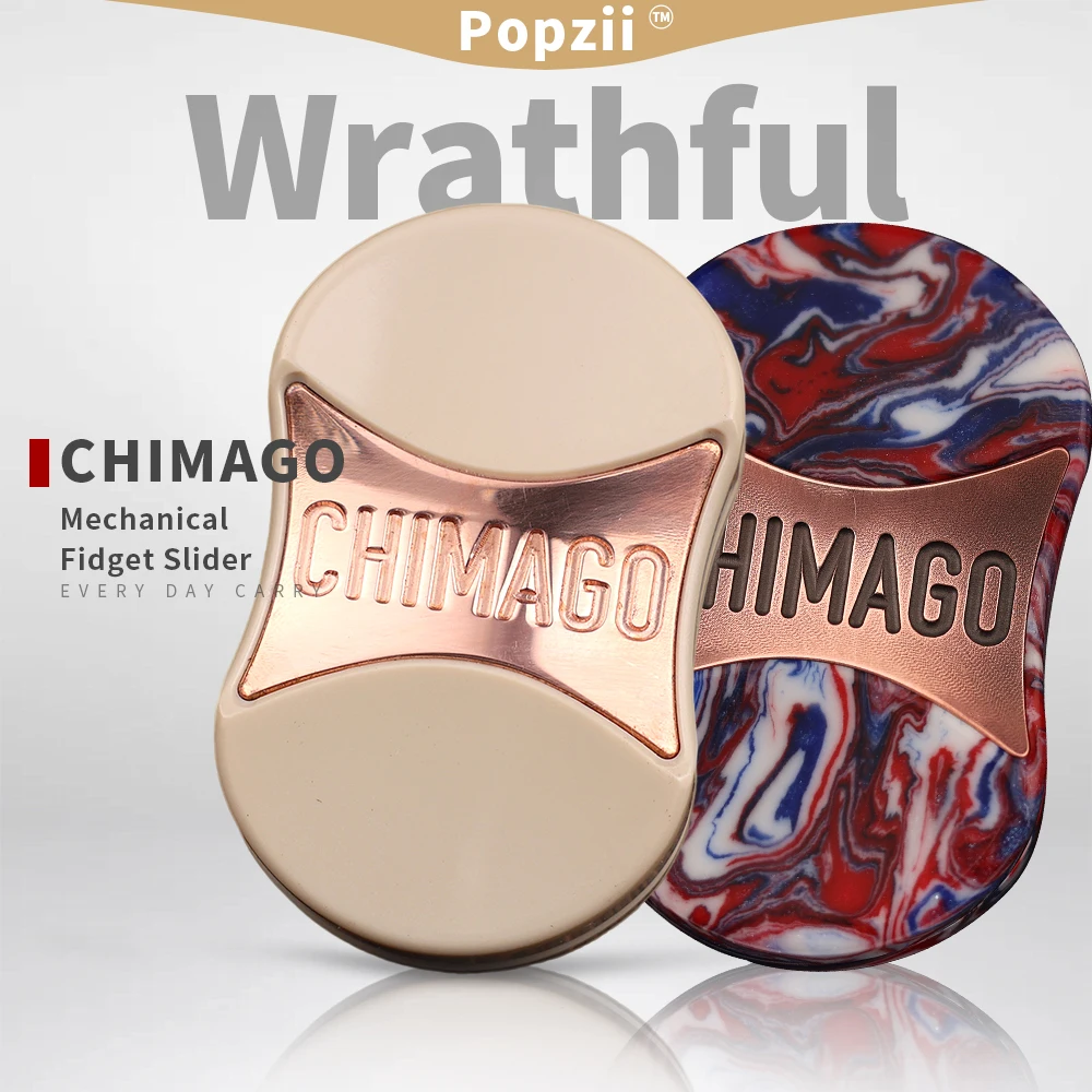 

CHIMAGO Wrathful Механический DingDing Fidget Slider EDC Непоседающие игрушки Офисные гаджеты для снятия стресса Крутой гаджет Игрушки для беспокойства