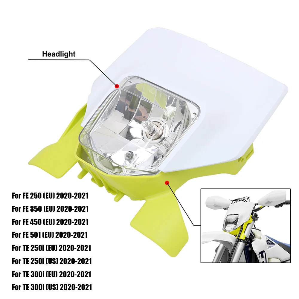 

New 2021 Headlight Headlamp Head Lamp Light Motorcycle For Husqvarna FE250 FE350 FE450 FE501 TE250i TE300i 2020 2021