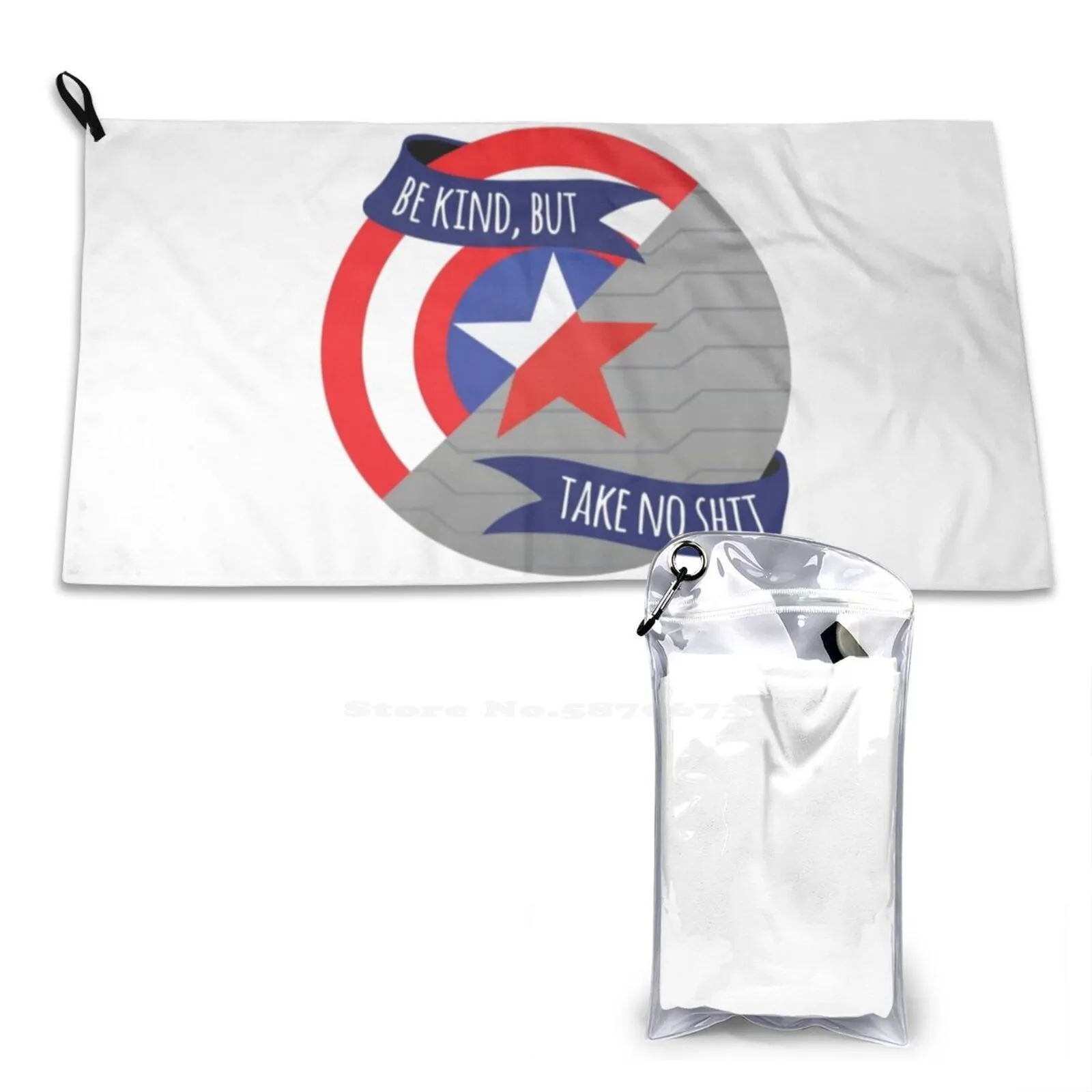 Be Kind But Take No Shit-Stevebucky Superfine Fiber Bathroom Towels Washcloth Stucky Stevebucky Steve Rogers Bucky Barnes Be