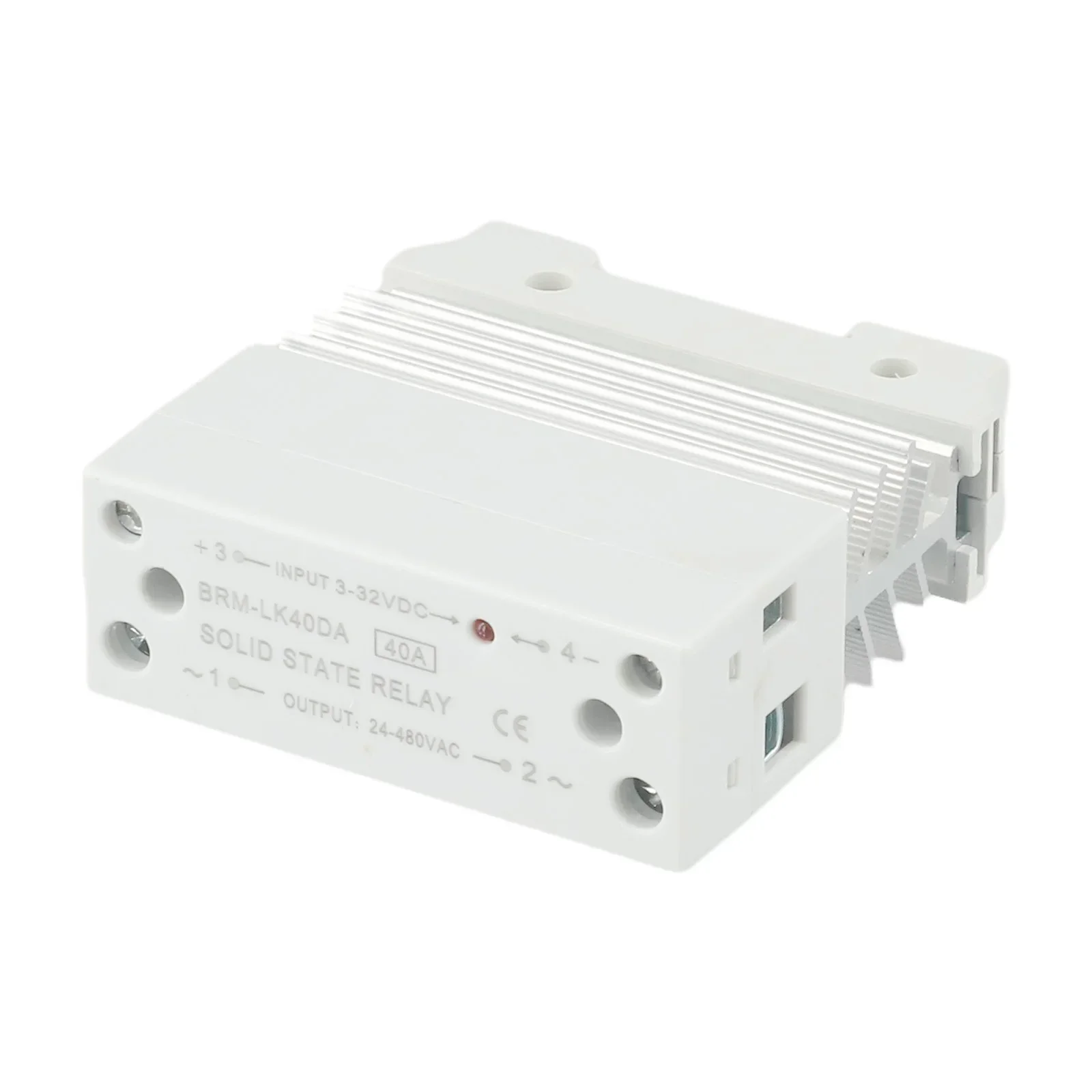 BRM-LK40DA Integrated Rail Solid State Relays 40A DC Control AC Single Phase Small SSRmodule 24-480VAC Electrical Equipment