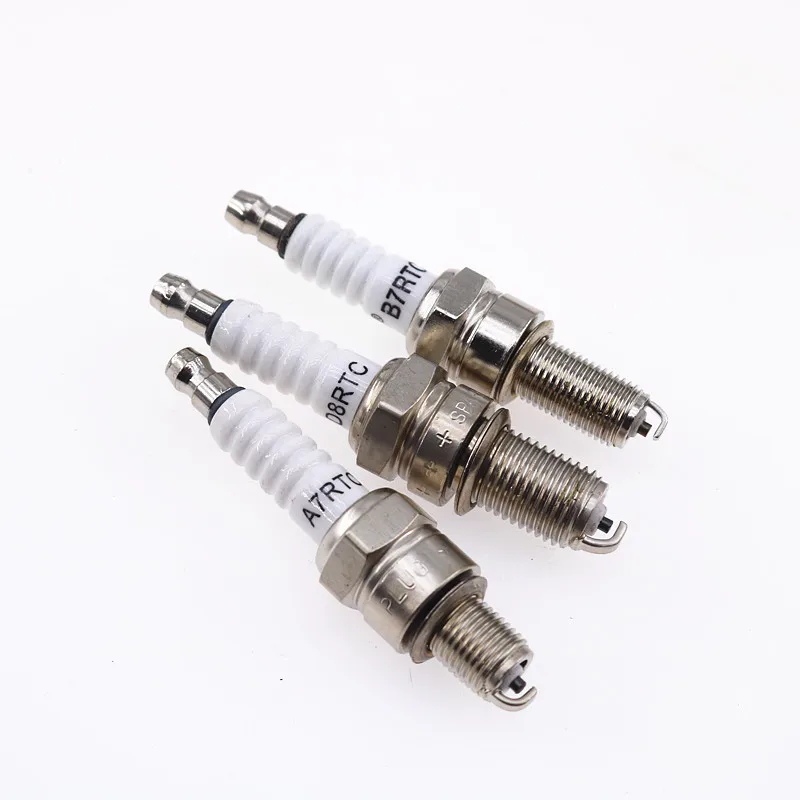 Spark Plug A7RTC B7RTC D8RTC With Resistor, Euro 4 EFI Motorcycle Spark Plug, Fit 110 125 150 175 200 250cc Motorbike