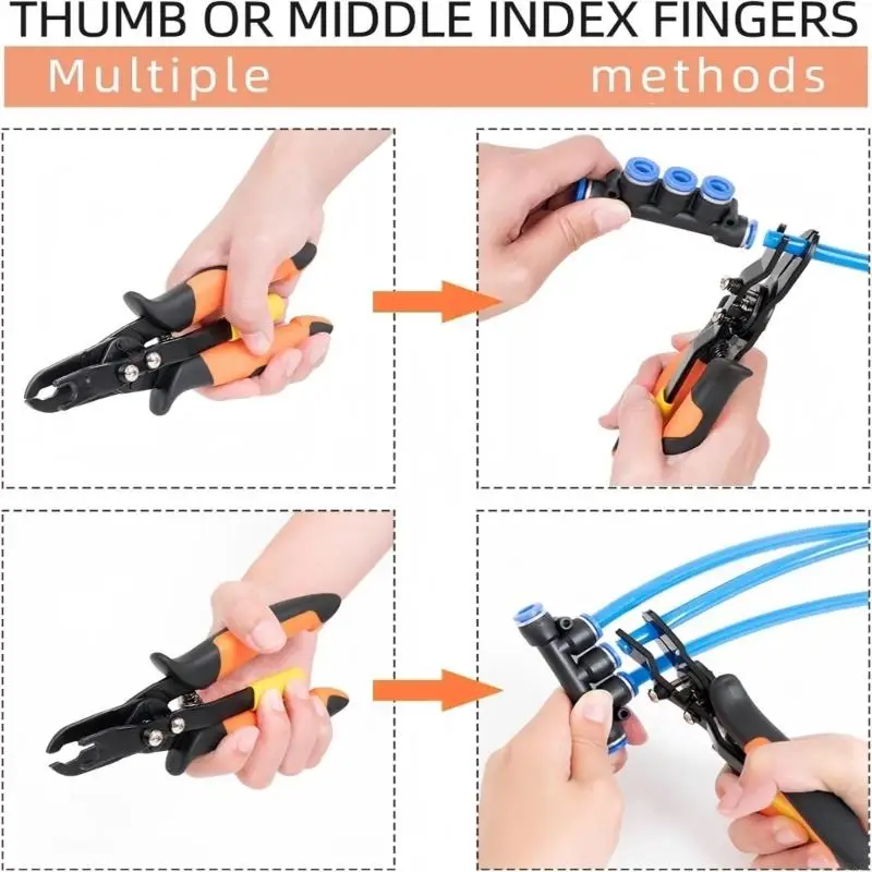 

Professional Air Line Disconnect Tool Set Includes Straight And Elbow Coupler For 1/4 5/16 3/8 1/2Inch Pneumatic Tubing