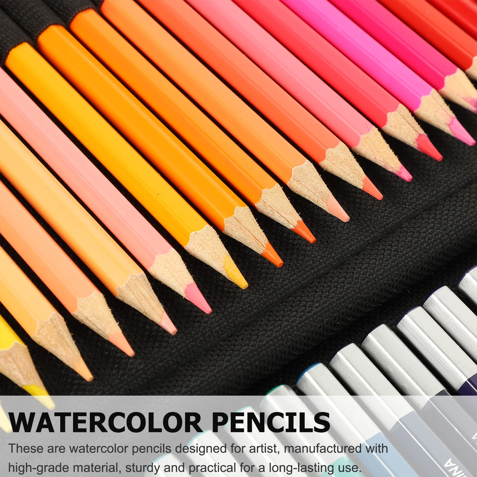 1 Set pensil warna artis pensil warna sketsa pensil gambar Portable pensil warna air