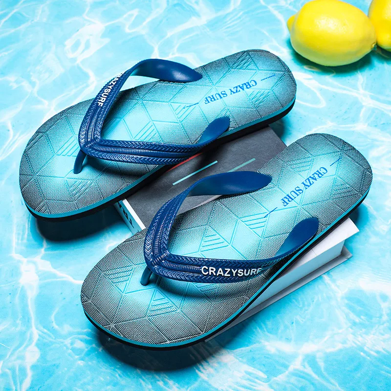 New Summer Light Slippers Men Beach Flip Flops 2023 Fashion Outdoor Non-slip Slides Men Flat Flip Flops Shoes chinelo masculino