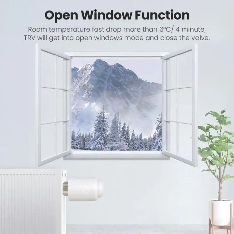 Tuya Smart ZigBee/Wifi TRV Radiator Actuator Valve Thermostatic Radiator Valve Temperature Controller Support Alexa Google Home