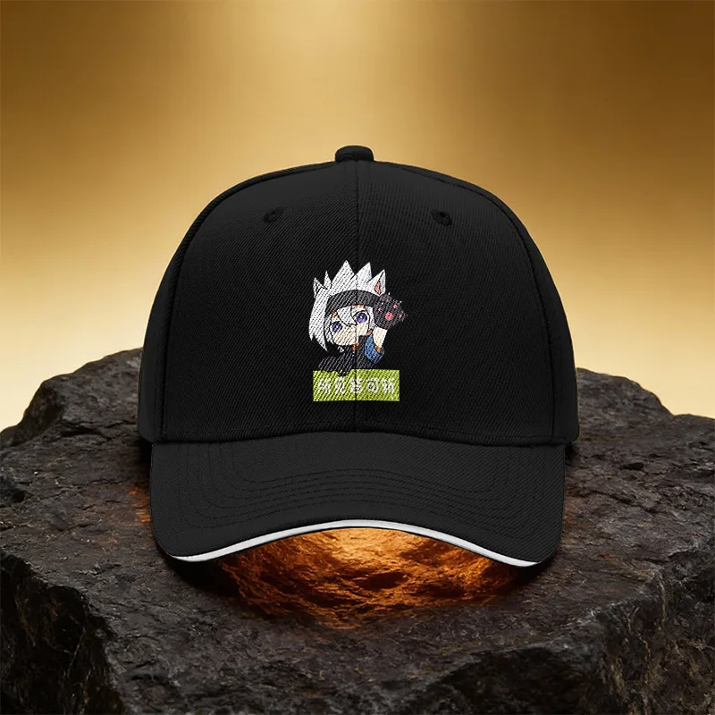 Cute Cat Paw Anime Hat, Unisex Printed Baseball Cap Sandwich Brim Sports Cap, Suitable for Daily Commuting and Travel - An Excel