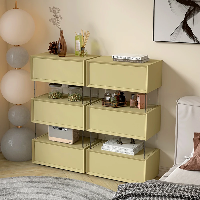 خزانة معلقة بثلاثة دلاء، تصميم إيطالي بسيط وحديث، خزانة بأدراج من الخشب الصلب، خزانة غرفة النوم