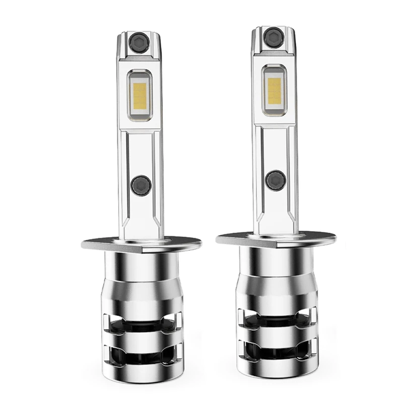 2PCS Mini Diode Truck Auto Lamps 6000LM 25W H1 LED Healight 6000K White Light Car Light Plug And Play LED Light Healight Parts