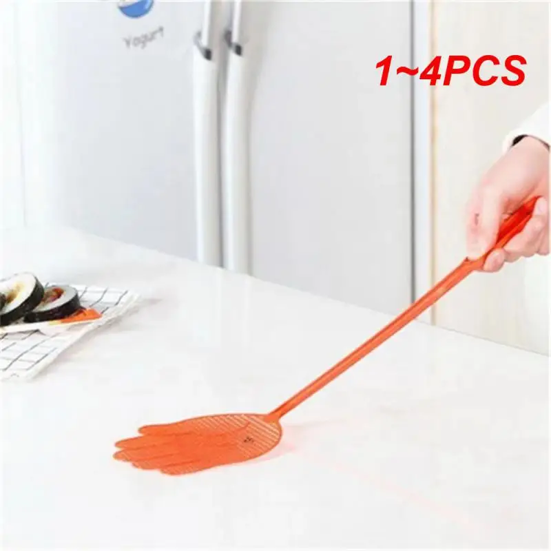 

1~4PCS Plastic Fly Swatters Telescopic Extendable Fly Swatter Prevent Pest Mosquito Tool Flies Trap Retractable Swatter Garden