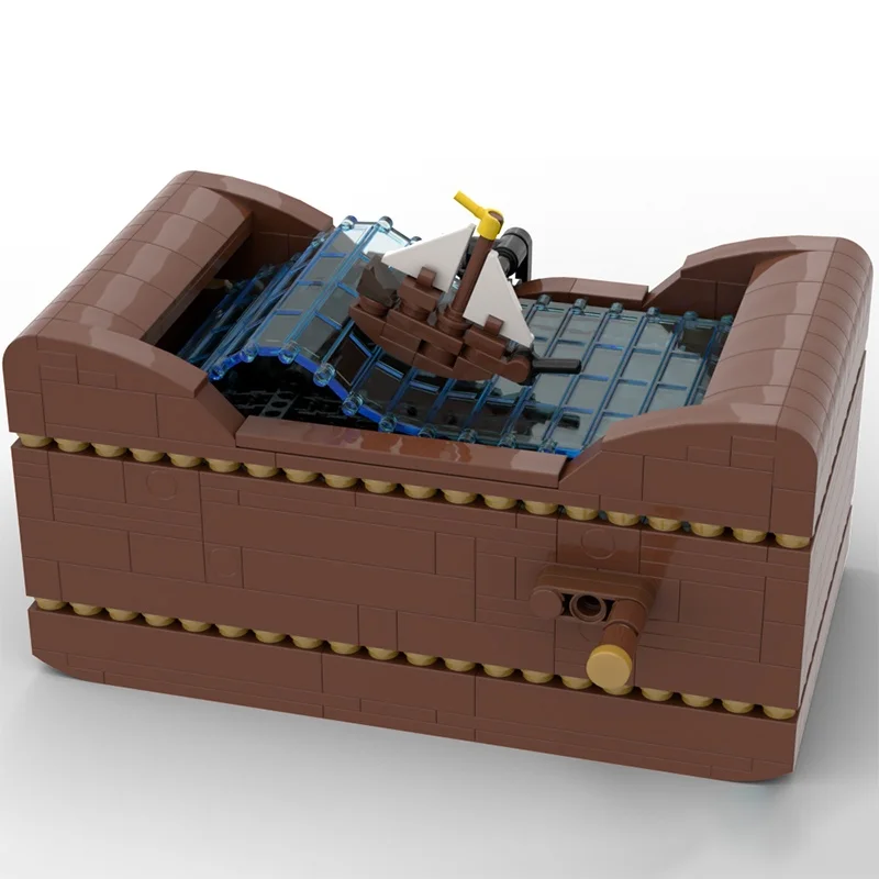 513pcs MOC Ship Sea Creator Experted Model Building Blocks Architecture Assemble DIY Idea Christmas Gift Education Toy Birthday