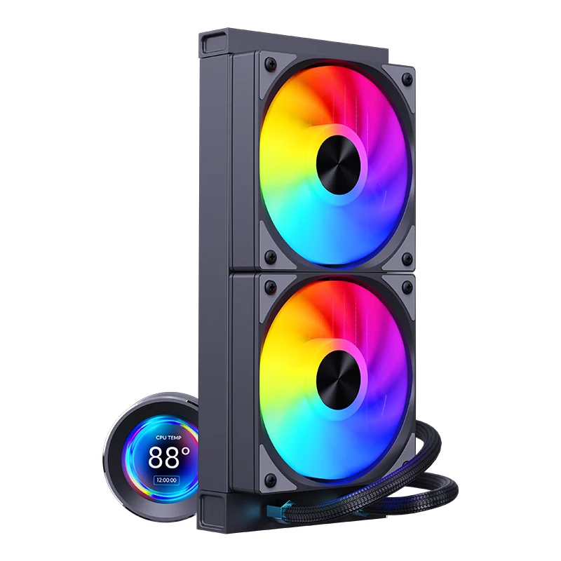 

SNOWMAN 240mm RGB LED Copper CPU Radiator High-Performance Air & Water Cooling with Ultra-Quiet Fan 4Pin Heatsink for PCs