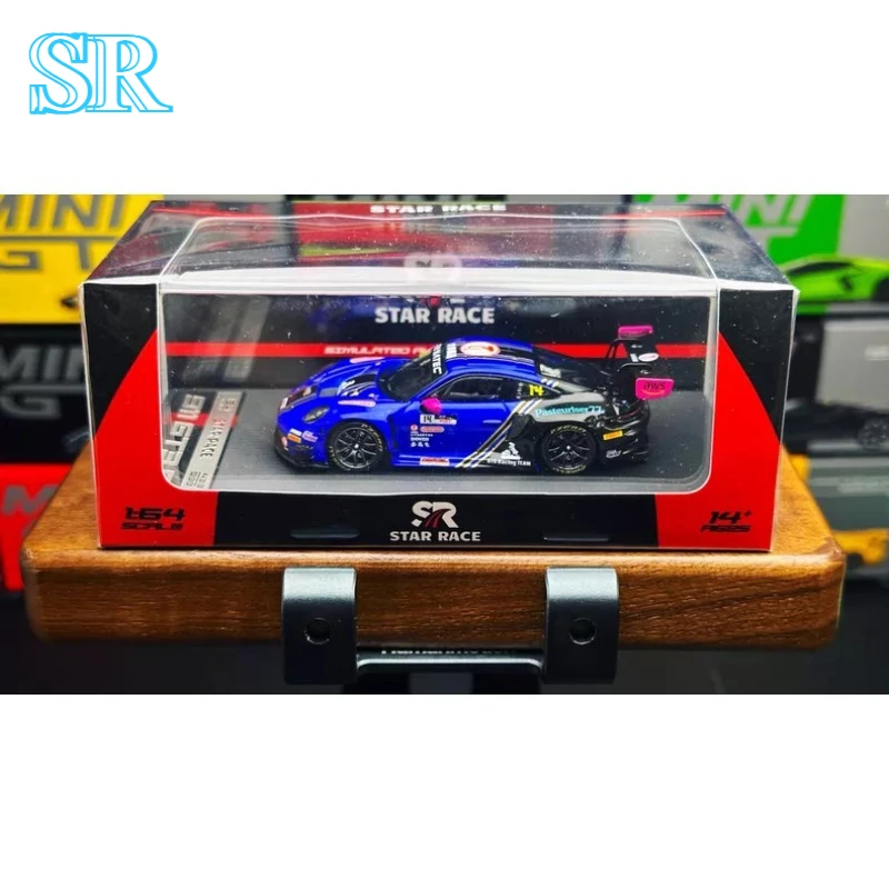

STAR RACE Limited Edition 1:64 Alloy 911 GT3R Race Edition 14th Car Model for Adult Collection, Display Piece, Boys' Gift