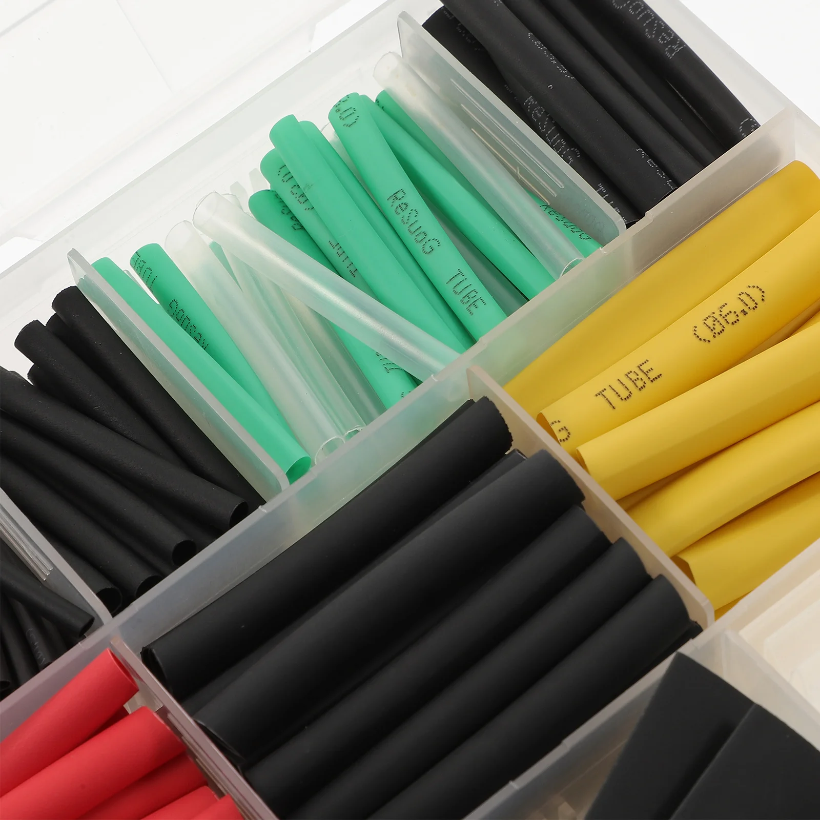 

580pcs Heat Shrink Tube Kit Durable Flame Retardant Electrical Insulation Wire Protection Tubing For Color Coding Joint Sealing