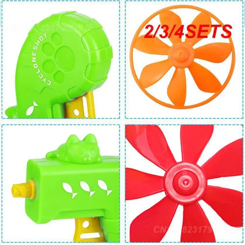 2/3/4SETS Cat Interactive Toy Stimulates Cats' Natural Instincts Durable Cat Toy For Play And Fetch Flying Disc Gun