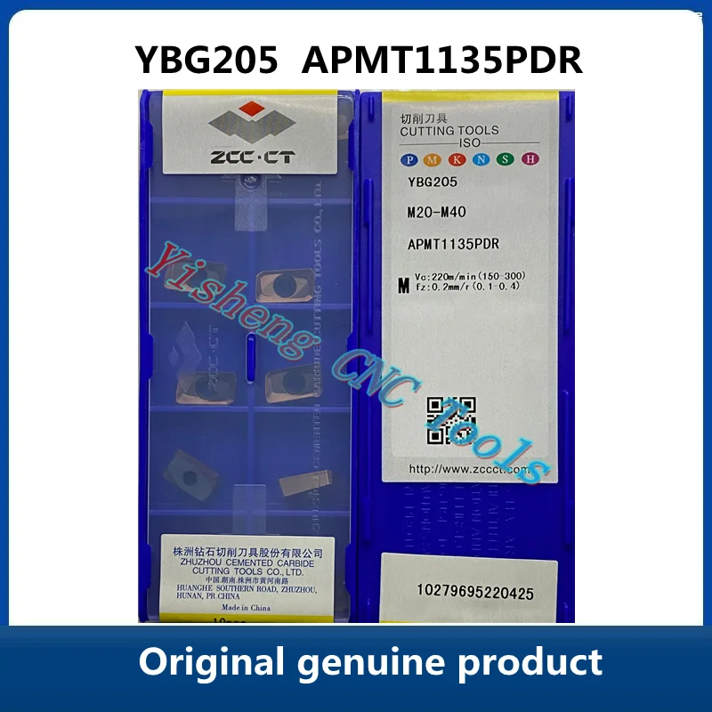 

Free Shipping ZCC.CT APMT1135PDR YBG205 YBG202 YBM251 Carbide Insert APMT 1135 Face Mill Lathe Milling CNC Tools Cutter Milling