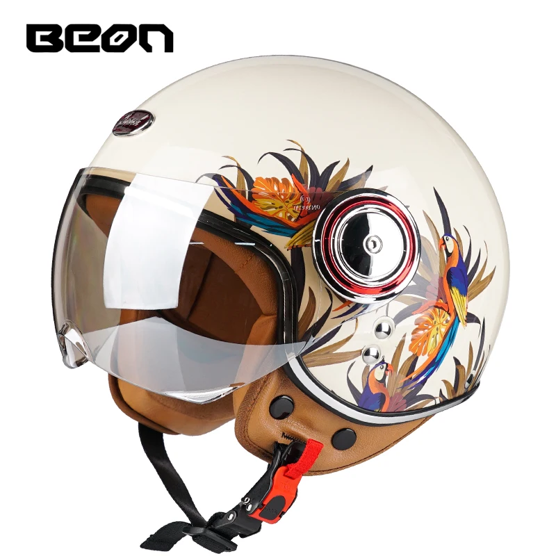 

Four Seasons шлем безопасности для мотоцикла Vintage Casco Moto ABS Shell EPS Form высококачественный скутер Casque Double Lens