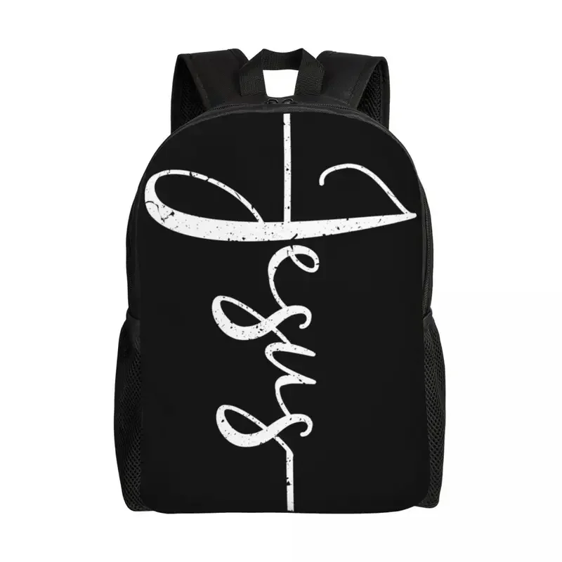 Customized Jesus Christ On The Cross God Backpacks Men Women School College Student Bookbag Fits 15 Inch Laptop Christian Bags