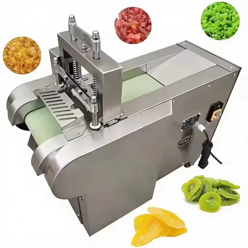 Okra Carob Cutting Machine Mushroom Slicing Machine Sweet Potato Cube Dicing Machine