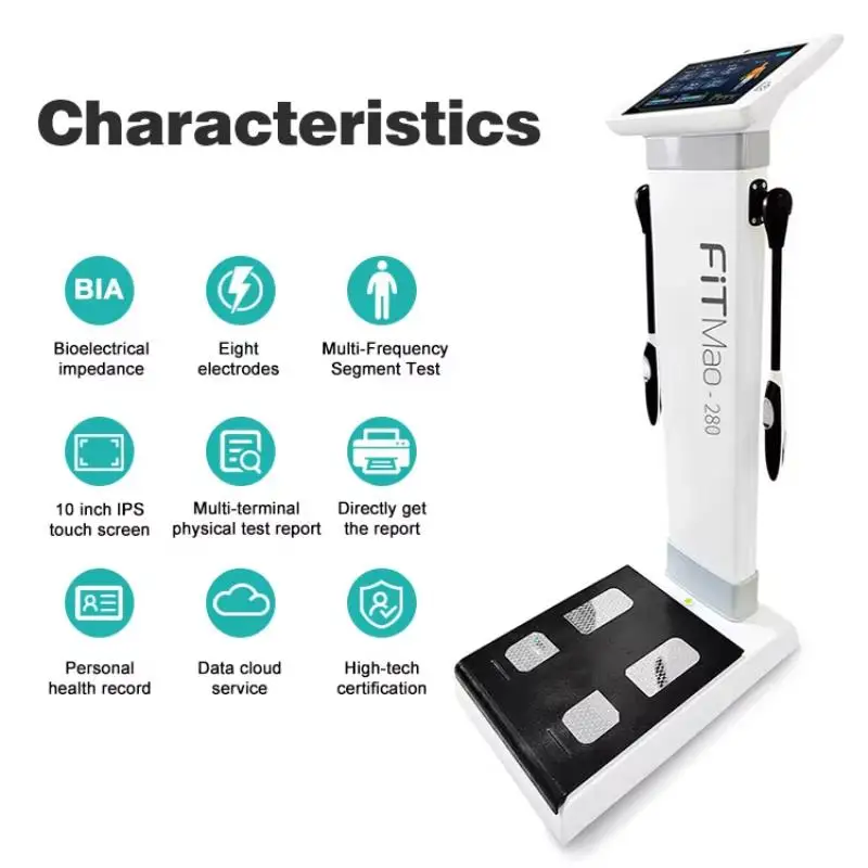 New Product Full Body Scan Scale 8 Electrodes Body Analytical With Printer Clinical Analytical Instrument Body Fat Composition