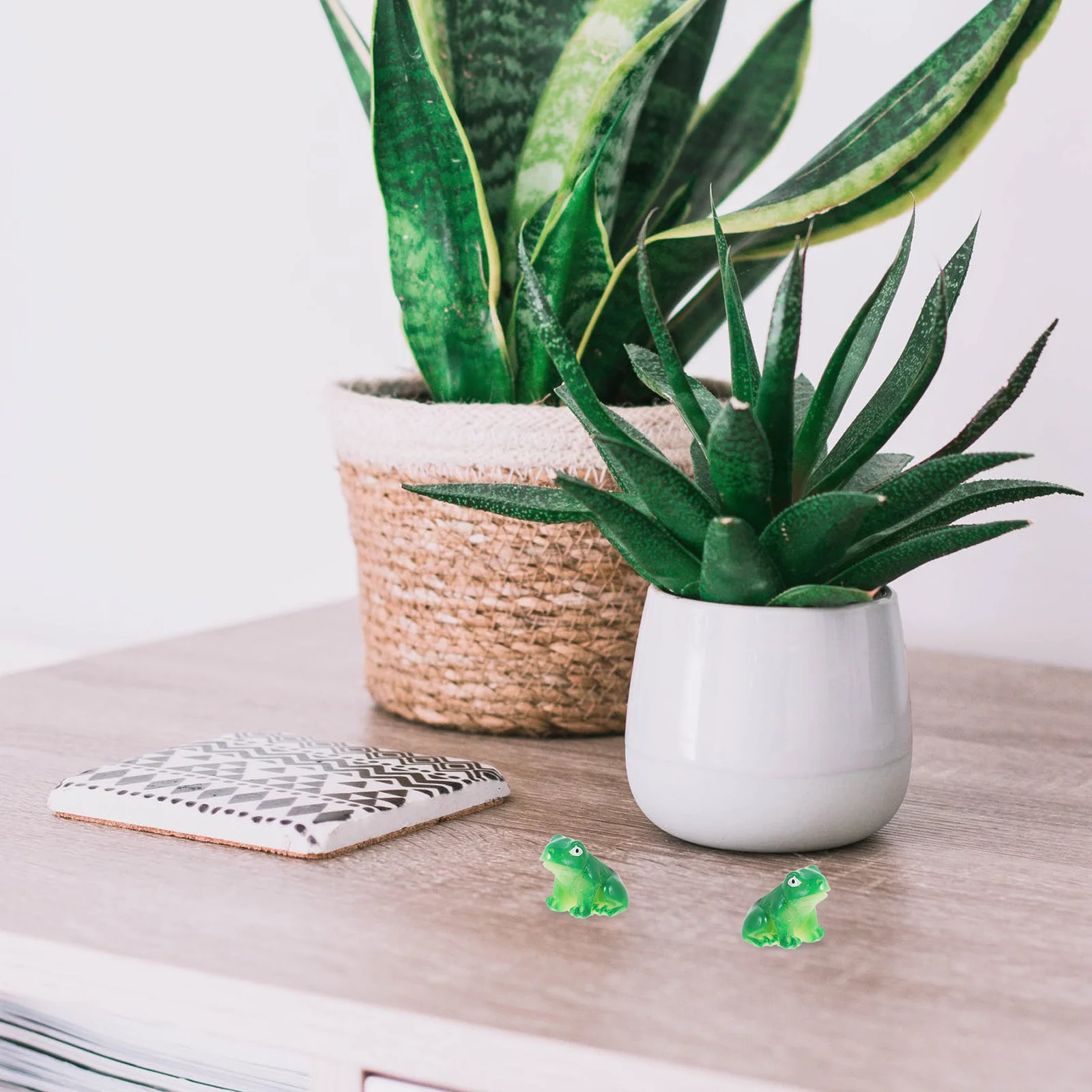 

15pcs Frog Resin Ornament Cute Mini Decor For Garden Landscape Micro Scene Craft Garden Statue Sculpture