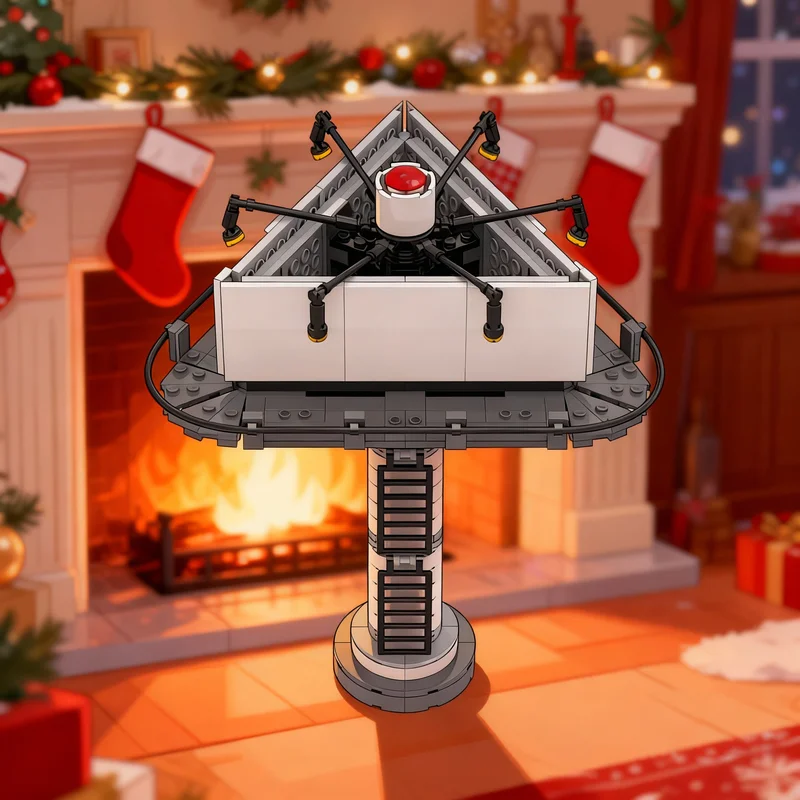 

Набор строительных блоков MOC «Трехсторонняя рекламная вывеска» (398 деталей), модель городской улицы, конструктор для сборки, развивающая игрушка, идея для рождественского подарка