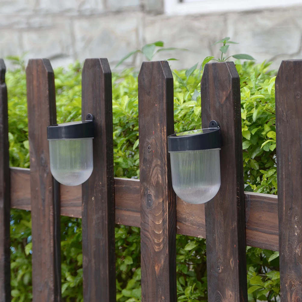 

Solar Wall Light Black Cap Outdoor Garden Courtyard Balcony Patio Decoration Lamp Waterproof Fence Light For