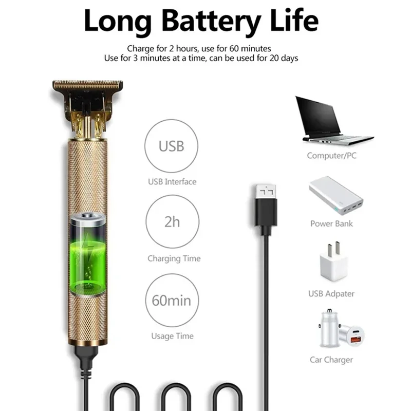 ماكينة قص الشعر الأكثر مبيعًا للرجال، ماكينة تشذيب الشعر الاحترافية، ماكينة قص الشعر الكهربائية اللاسلكية،