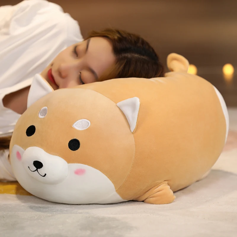 NEW Lovely Fat Shiba Inu & Corgi Dog Plush Toys Stuffed Soft Kawaii Animal Cartoon Pillow Dolls Gift for Kids Baby Children