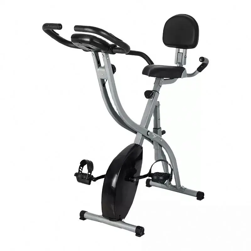 

Home Gym Indoor Cycling Exercise Bike with Magnetic Resistance Foldable Fitness Trainer for Gym Use Made of Steel